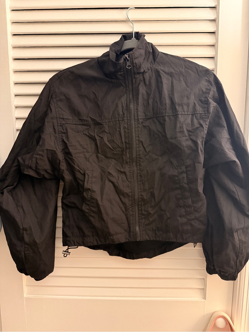 LNA Black Lightweight Women's Windbreaker Jacket